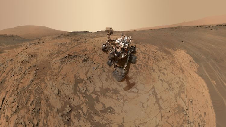 "Curiosity" auf dem Mars - der Planet ist sehr, sehr trocken.