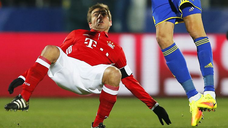 Philipp Lahm und seine Bayern kamen in Rostov aus dem Tritt.