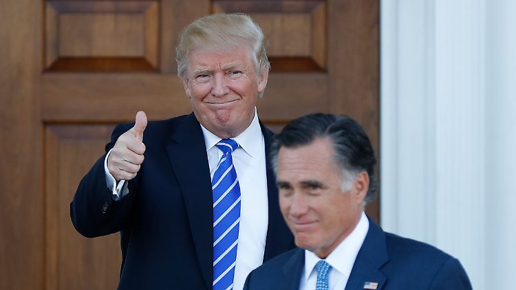 Donald Trump und Mitt Romney tauschten sich bereits über ihre Ansichten aus.