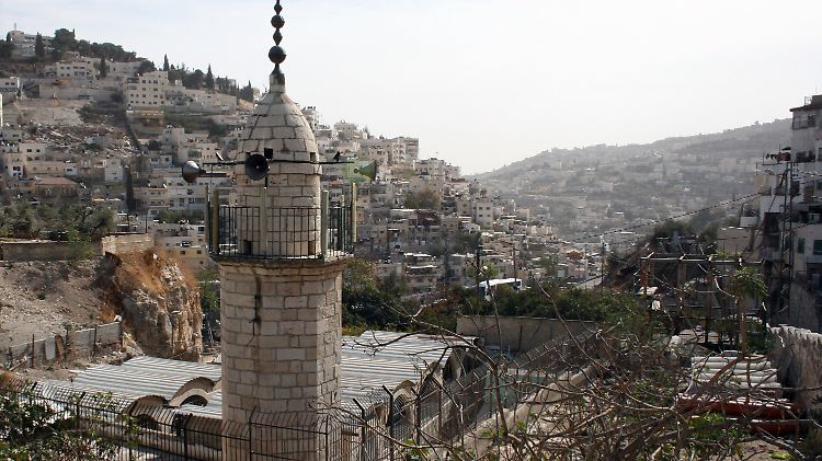 Moschee im Ost-Jerusalemer Stadtviertel Silwan.