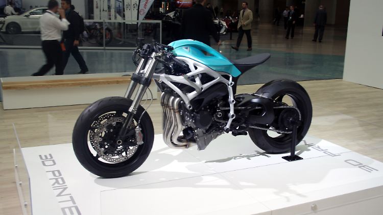 Einst war es eine Kawasaki H2. Jetzt ist es eine Dagger aus dem 3D-Printer.