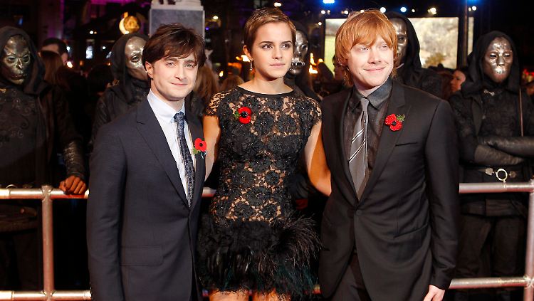 Das ewige Potter-Trio: Radcliffe, Watson, Grint (v.l.n.r.).