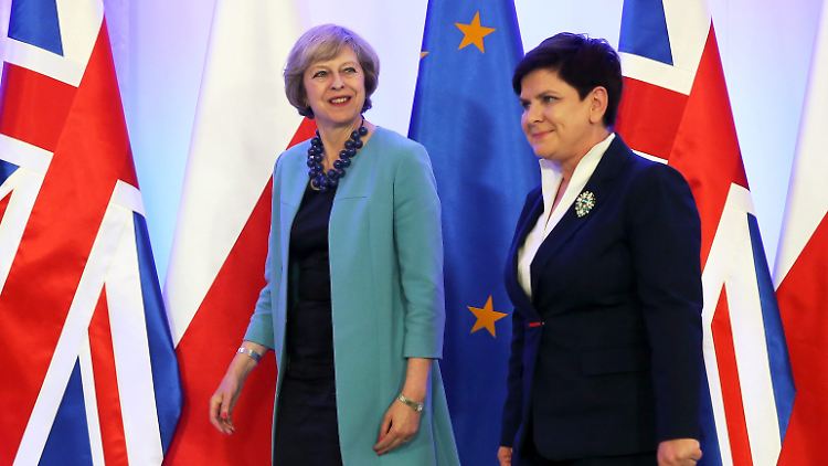 May und Szydlo trafen sich schon einmal Ende Juli in Warschau.