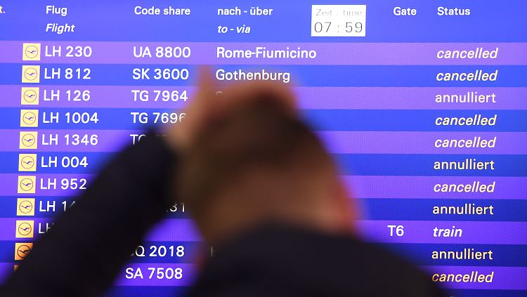 So ähnlich dürfte es am Dienstag und Mittwoch wieder aussehen, wenn bei der Lufthansa wieder gestreikt wird.