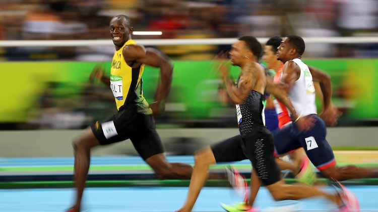 Der Konkurrenz voraus: Usain Bolt bei den Olympischen Spielen von Rio.