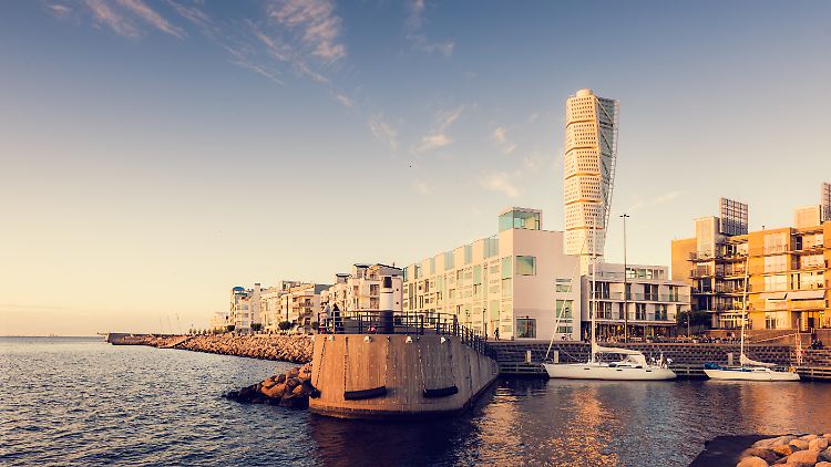 Malmös spektakuläres Wahrzeichen "Turning Torso".