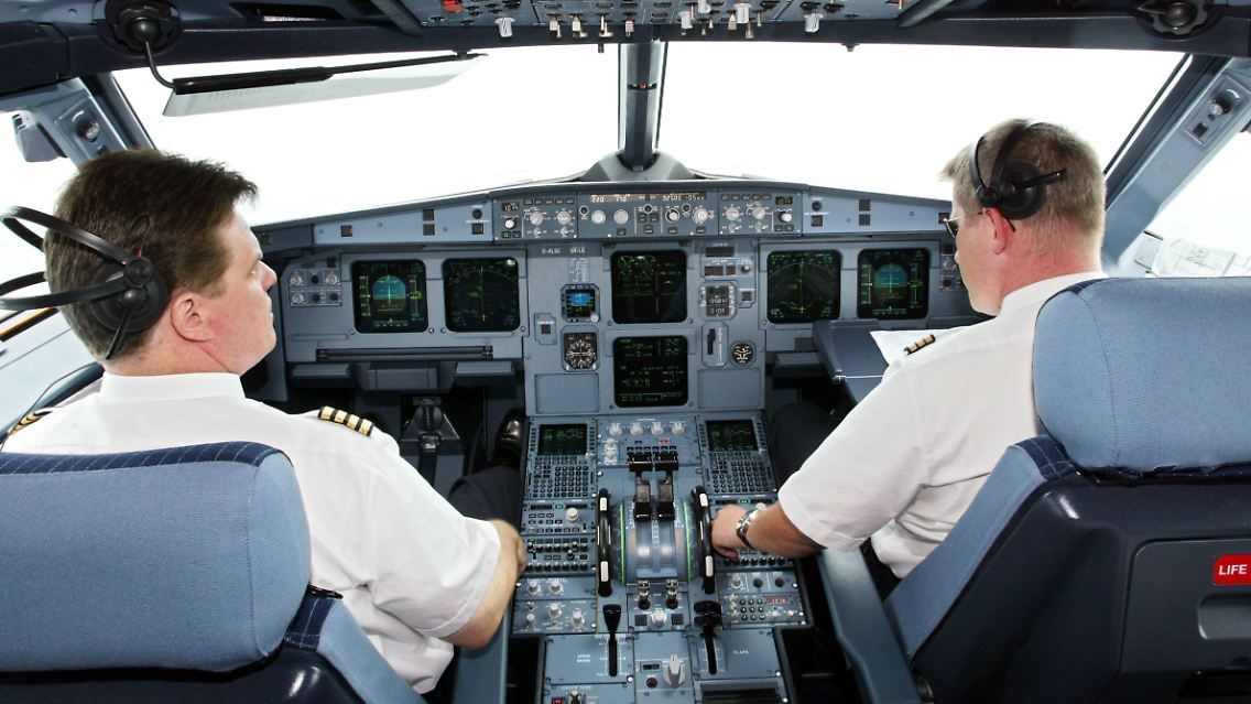 Im A321-Cockpit.
