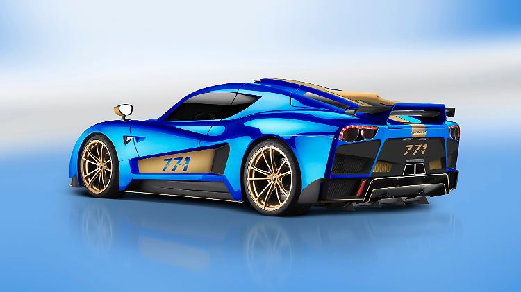 Optisch fällt der Evantra 771 durch seine blaue Lackierung und Goldakzente auf.