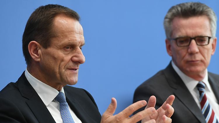 Wie geht's weiter? Alfons Hörmann, Präsident des DOSB, und Thomas de Maiziere, Innenminister der Bundesrepublik Deutschland.