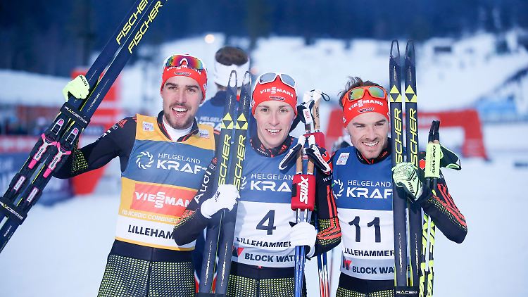 Eric Frenzel ragte als Sieger aus dem bärenstarken deutschen Team heraus.