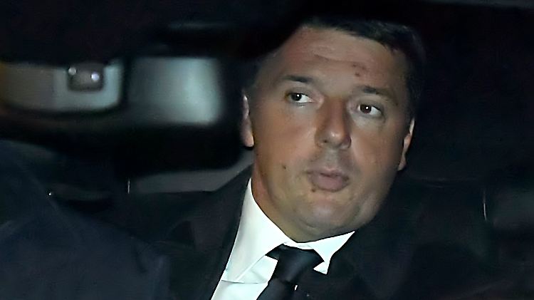 Renzi traf sich heute mit Staatspräsident Mattarella in dessen Sitz.