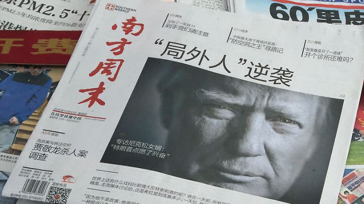Der Beginn einer schwierigen Beziehung: Chinas Medien berichten im November über den künftigen US-Präsidenten Trump.