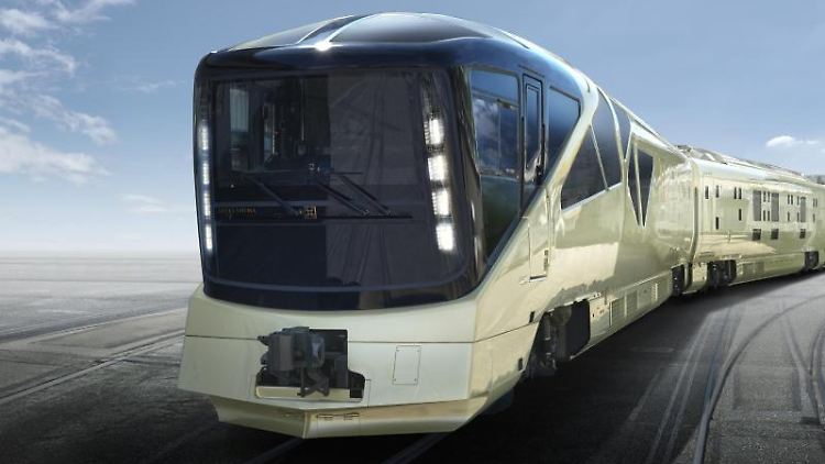 Der Luxuszug Shiki-Shima der Bahngesellschaft JR East ist als "rollendes Hotel" in Japan unterwegs.