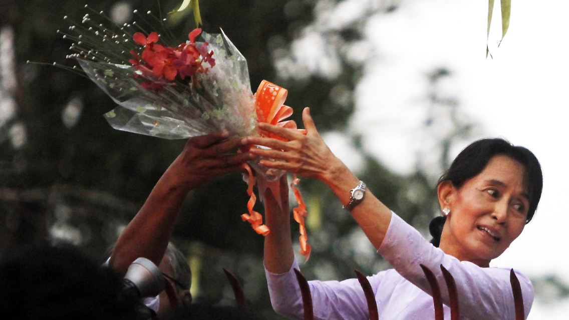Suu Kyi verbrachte 15 der vergangenen 21 Jahre im Gefängnis oder im Hausarrest.