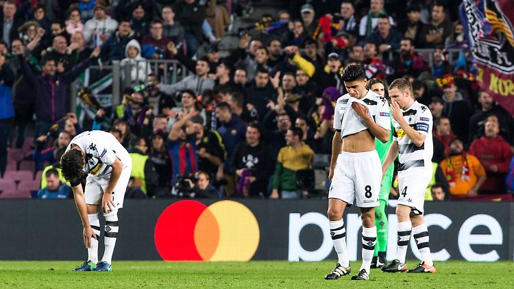Klassenunterschied: Mit dem 0:4 waren die Gladbacher in Barcelona noch ganz gut bedient.