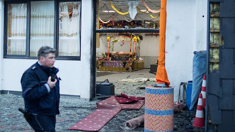 Bei dem Anschlag auf eine Hochzeitsgesellschaft der Sikh-Gemeinde in Essen wurden drei Menschen verletzt.