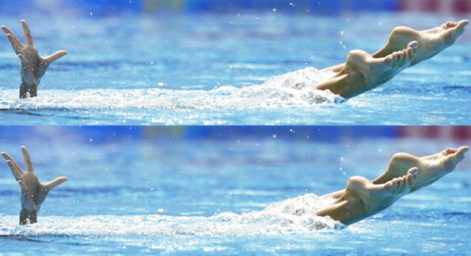 Synchronschwimmen wird oft belächelt. Wohl auch...
