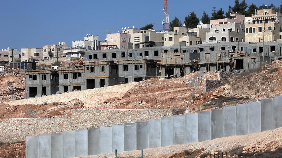 Steine des Anstoßes: israelische Bauarbeiten im Westjordanland.