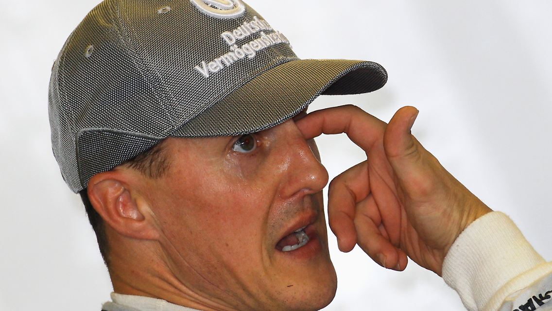 "Das ist schon ein Moment, wo man versucht, sich so klein wie möglich zu machen": Michael Schumacher.