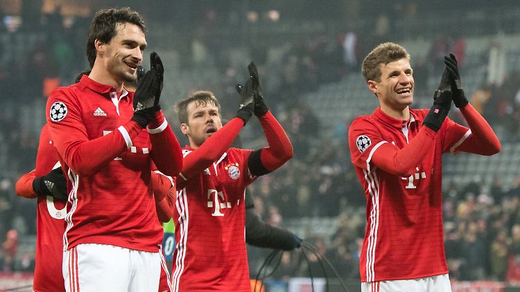 Sind happy, wieder obenauf zu sein: die Bayern
