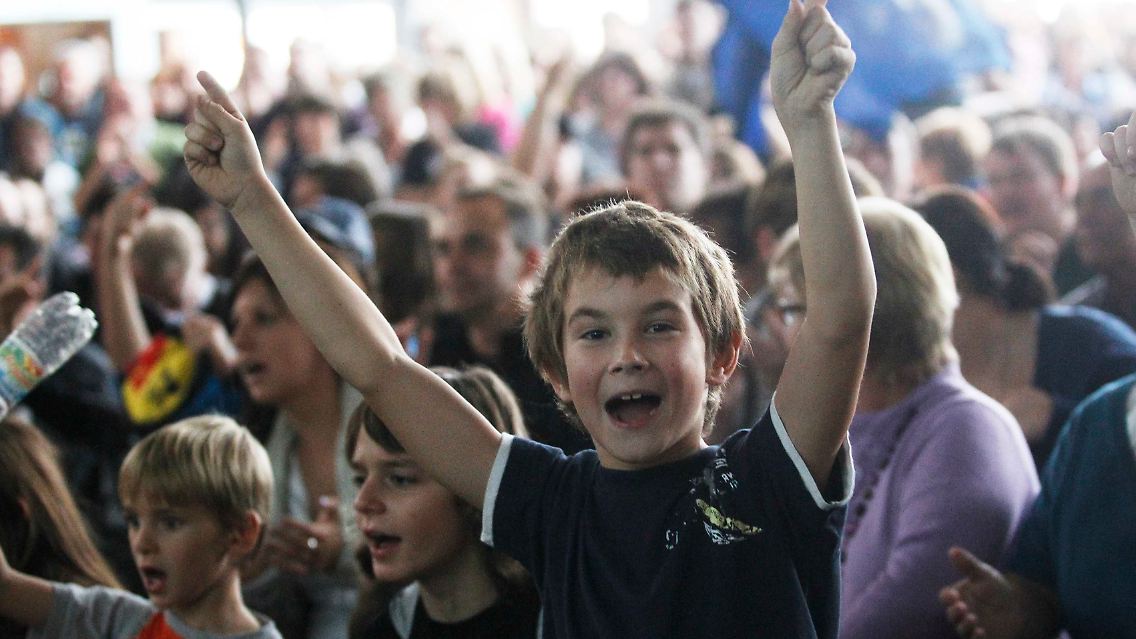 Heiterkeit in Heppenheim: Vettel Weltmeister? Da freut sich der Nachwuchs!