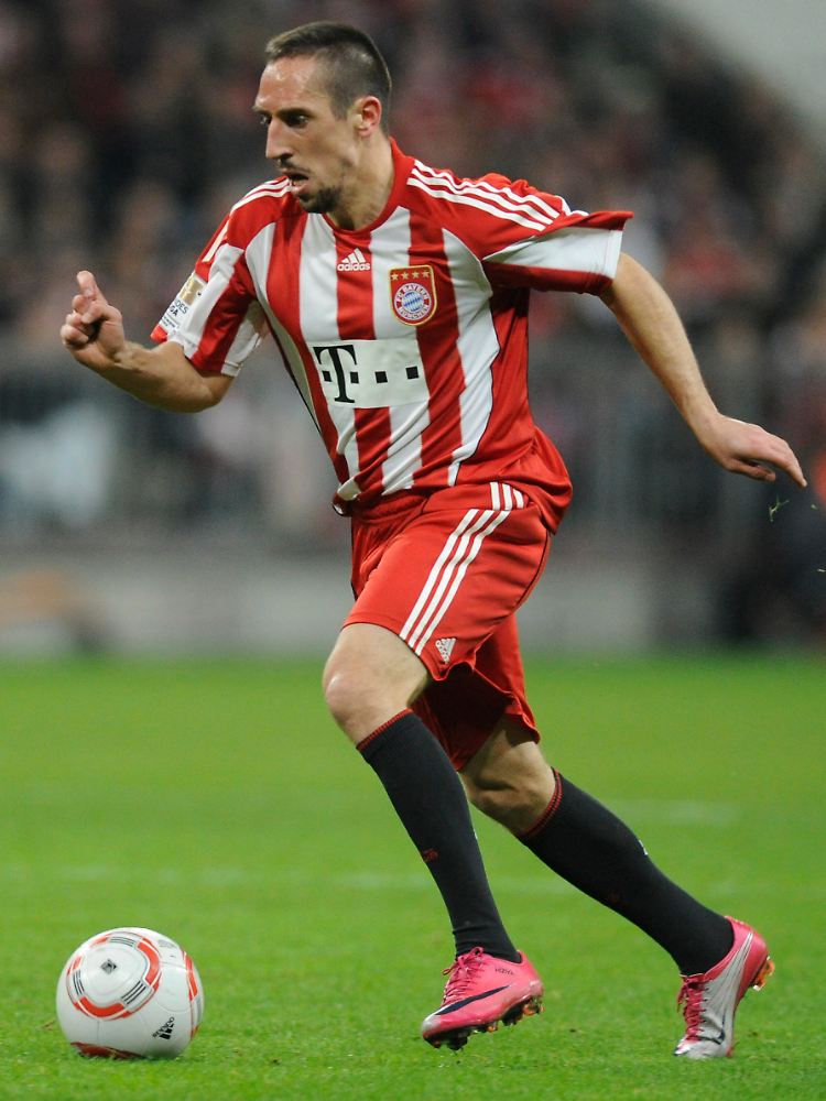 Franck Ribéry durfte auch mal wieder kicken.