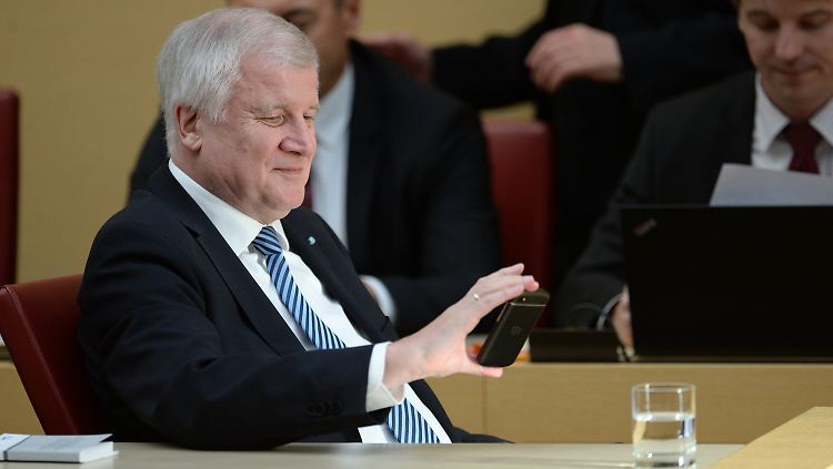 Horst Seehofer im bayerischen Landtag.