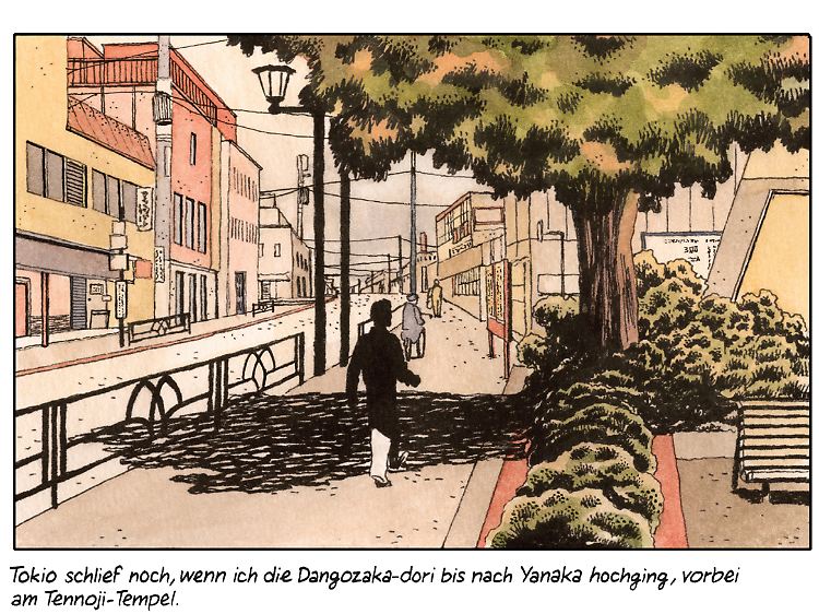 Igort passte sich an die japanische Lebensweise an - und ging immer wieder auf Entdeckungsreise durch die Straßen - was er in Skizzen festhielt.