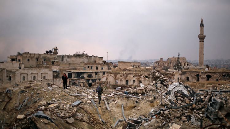 Aleppo - eine zerstörte Stadt. Im Ostteil sind noch Zehntausende Zivilisten eingeschlossen.