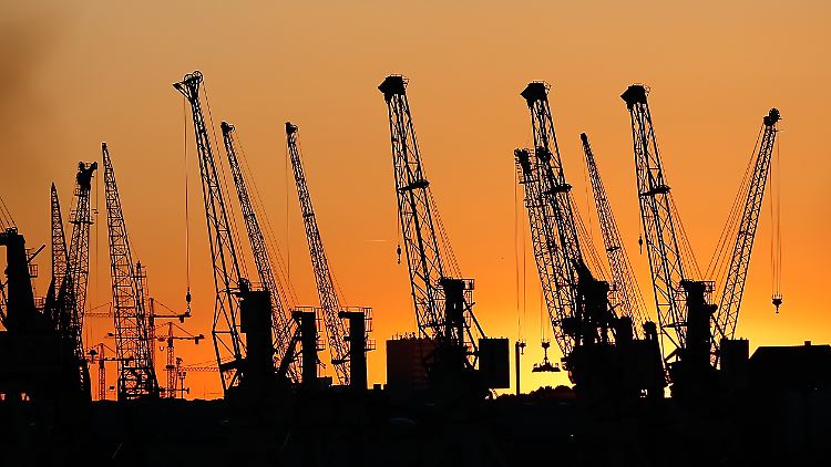 Abendstimmung am Hamburger Hafen