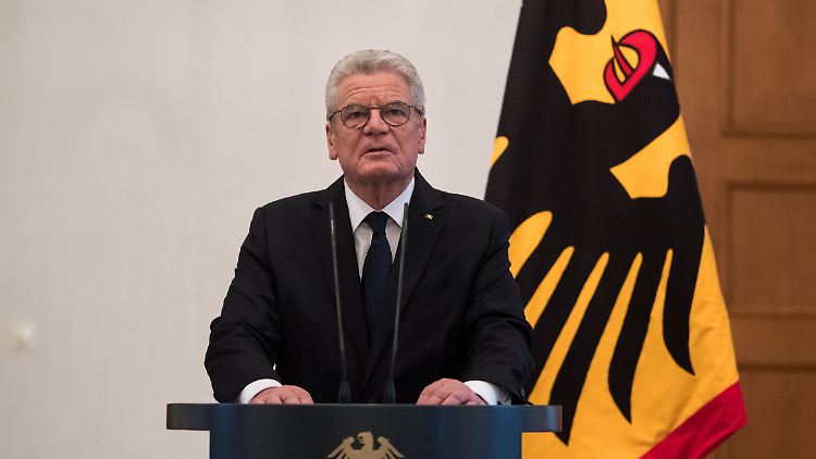 Joachim Gauck ist entschlossen.