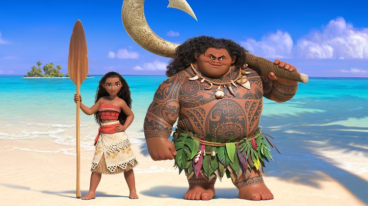 Heldin und Halbgott: Vaiana und Maui.