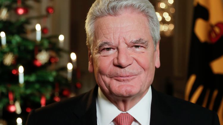 Für Bundespräsident Joachim Gauck ist es die letzte Weihnachtsansprache als Staatsoberhaupt. 