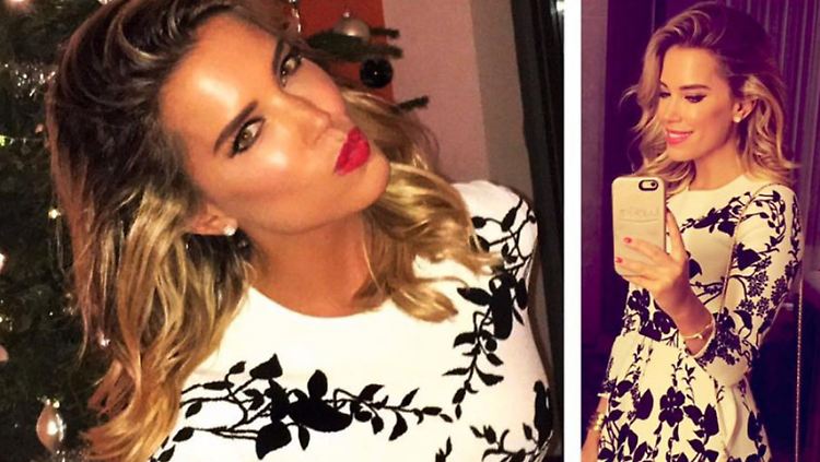 Ganz verliebt - vor allem in sich selbst: Sylvie van der Vaart. 