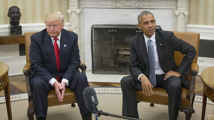 Am 10. November, also zwei Tage nach der Wahl, empfängt Barack Obama seinen Nachfolger Donald Trump im Weißen Haus.