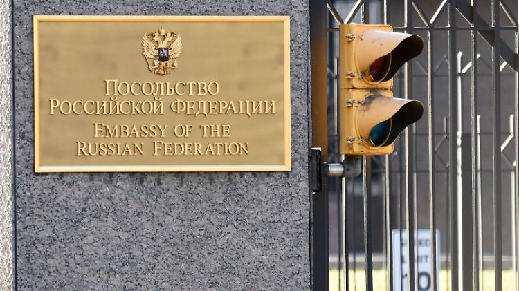 Russische Botschaft in Washington: Kurz vor dem Amtsantritt Donald Trumps erreichen die russisch-amerikanischen Beziehungen einen neuen Tiefpunkt.