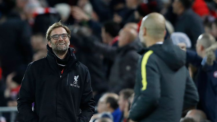 Startrainer unter sich: Jürgen Klopp und Pep Guardiola.