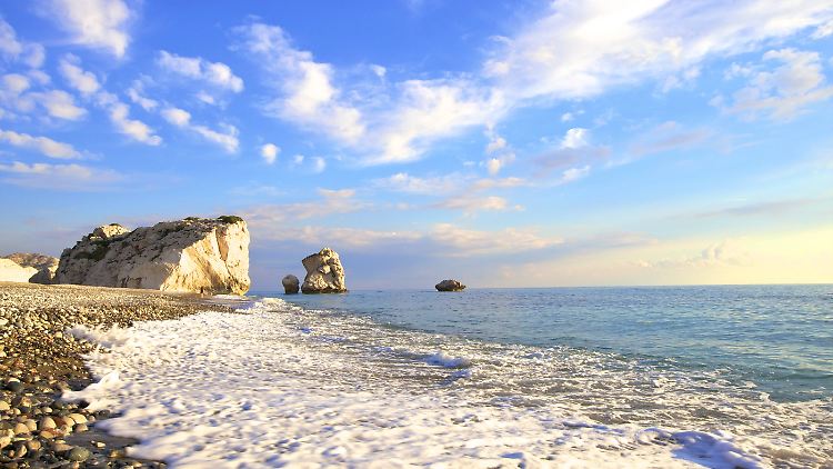 Der Aphrodite-Felsen nahe Paphos.
