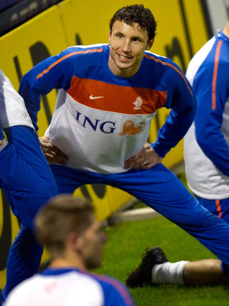 Wirkt ganz munter: Mark van Bommel beim Training der niederländischen Nationalmannschaft.