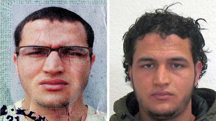 Die vom Bundeskriminalamt veröffentlichten Fahndungsfotos von Anis Amri. 