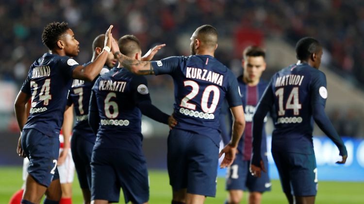 Paris kontrollierte das Spiel, führte bis kurz vor Schluss allerdings nur mit 1:0.