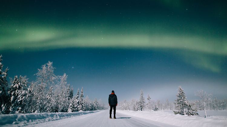 Das Nordlicht-Spektakel in Finnland.