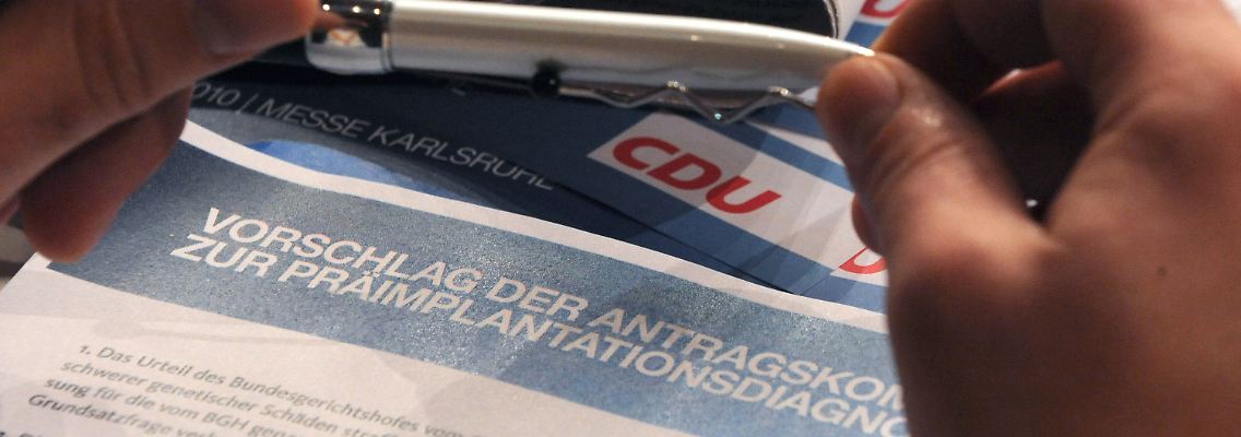 Im Mittelpunkt des zweiten Konferenztages stand die Diskussion um die umstrittenen Gentests an Embryonen.