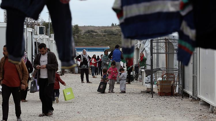 Ein Flüchtlingslager in Ritsona in Griechenland.