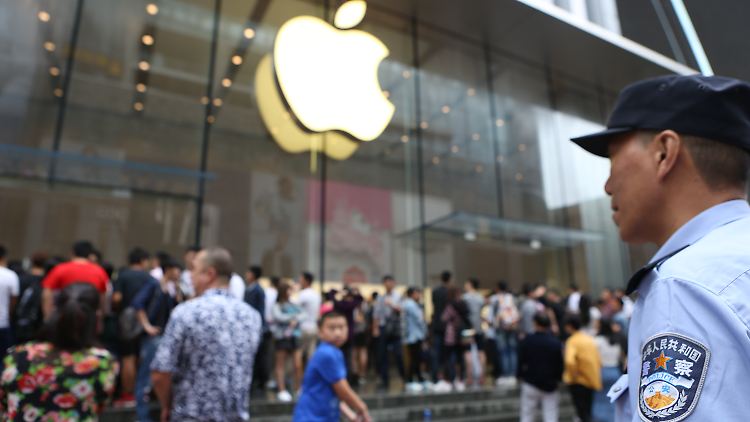 Unter dem strengen Auge des chinesischen Gesetzes: Apple Store in Schanghai. 