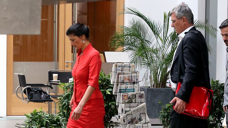 Dissonanzen zwischen Sahra Wagenknecht und Bernd Riexinger.