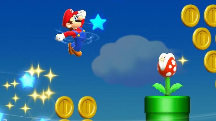 Star-Klempner: Nintendos Super Mario hüpft jetzt auch übers Smartphone. 