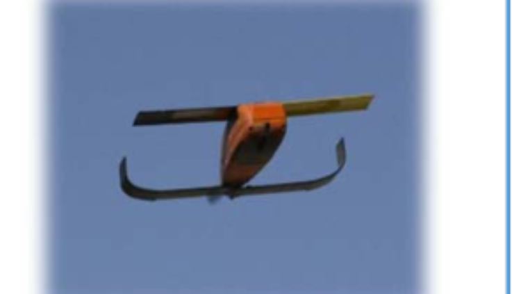Die Drohnen werden in der Luft aus Flugzeugen herausgelassen.