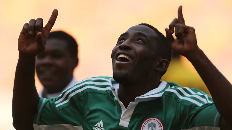 Nigerias Uzochukwu Ugonna jubelt nach einem Tor: Nigeria hat schon viele Titel gewonnen.