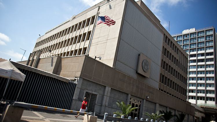 Die US-Botschaft in Tel Aviv.